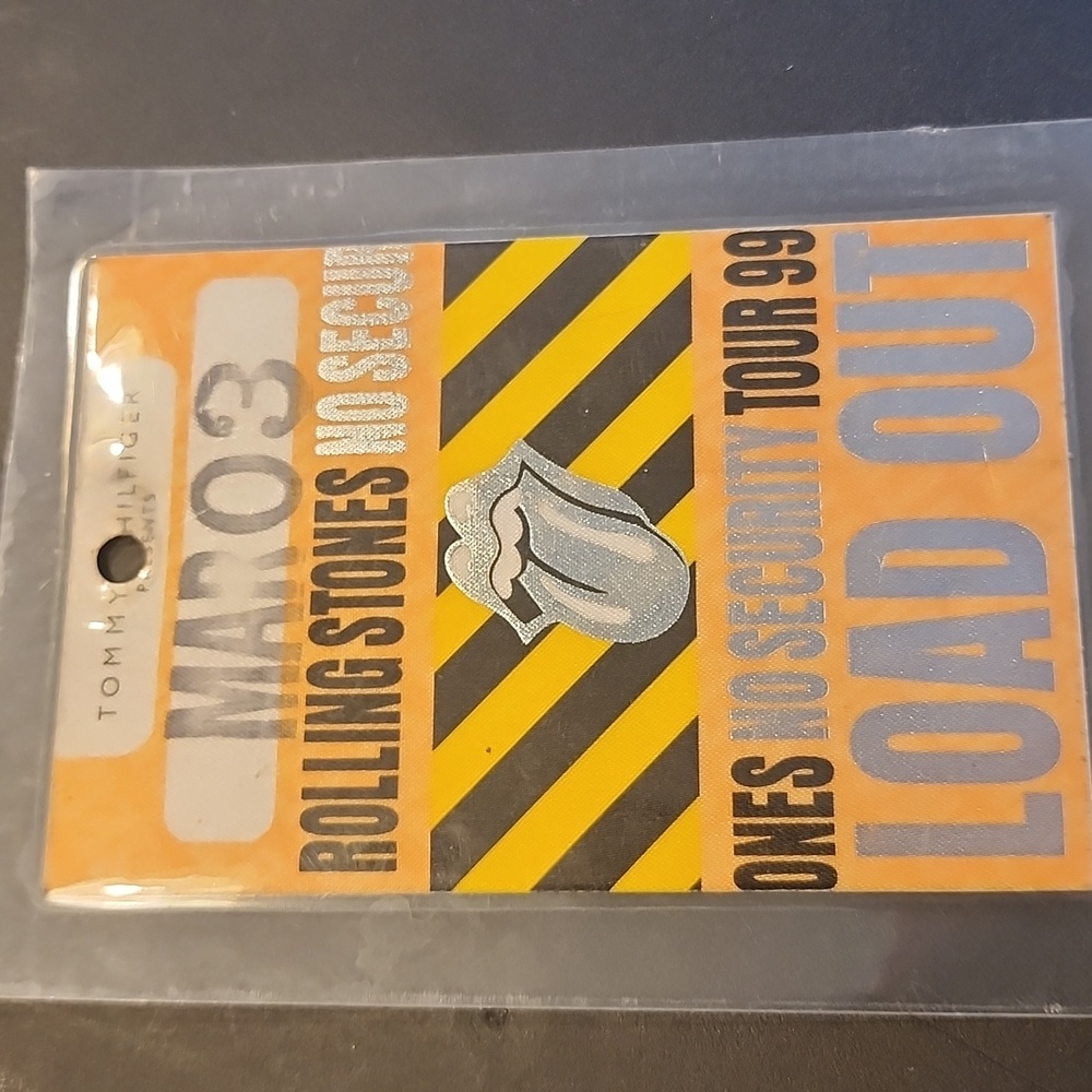 Rolling stones back stage pass tour 1999
